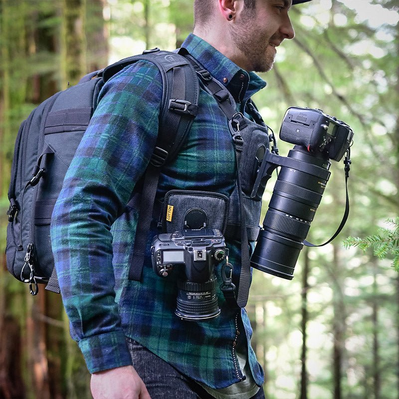 CCS G3 Grey Harness For 2 Cameras - Cotton Camera Carrying Systems