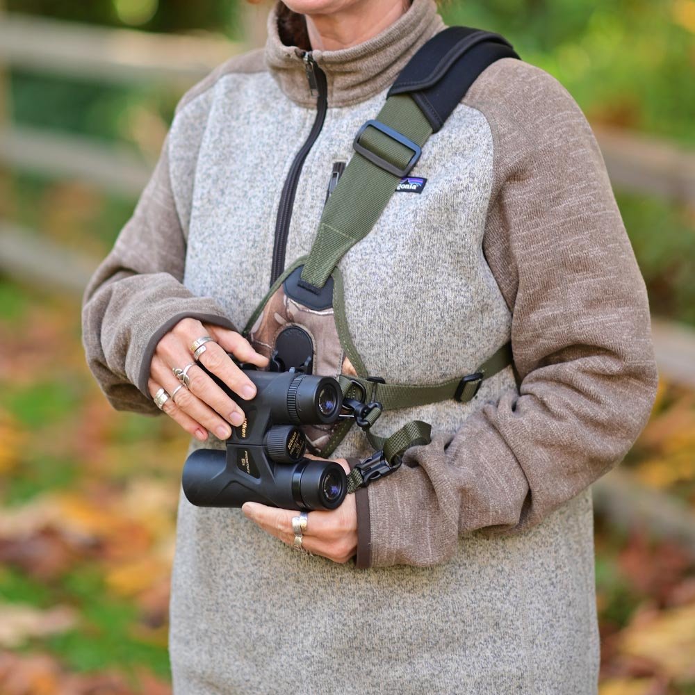 Camo Skout G2 - For Binoculars - Sling Style Harness - Cotton Camera Carrying Systems