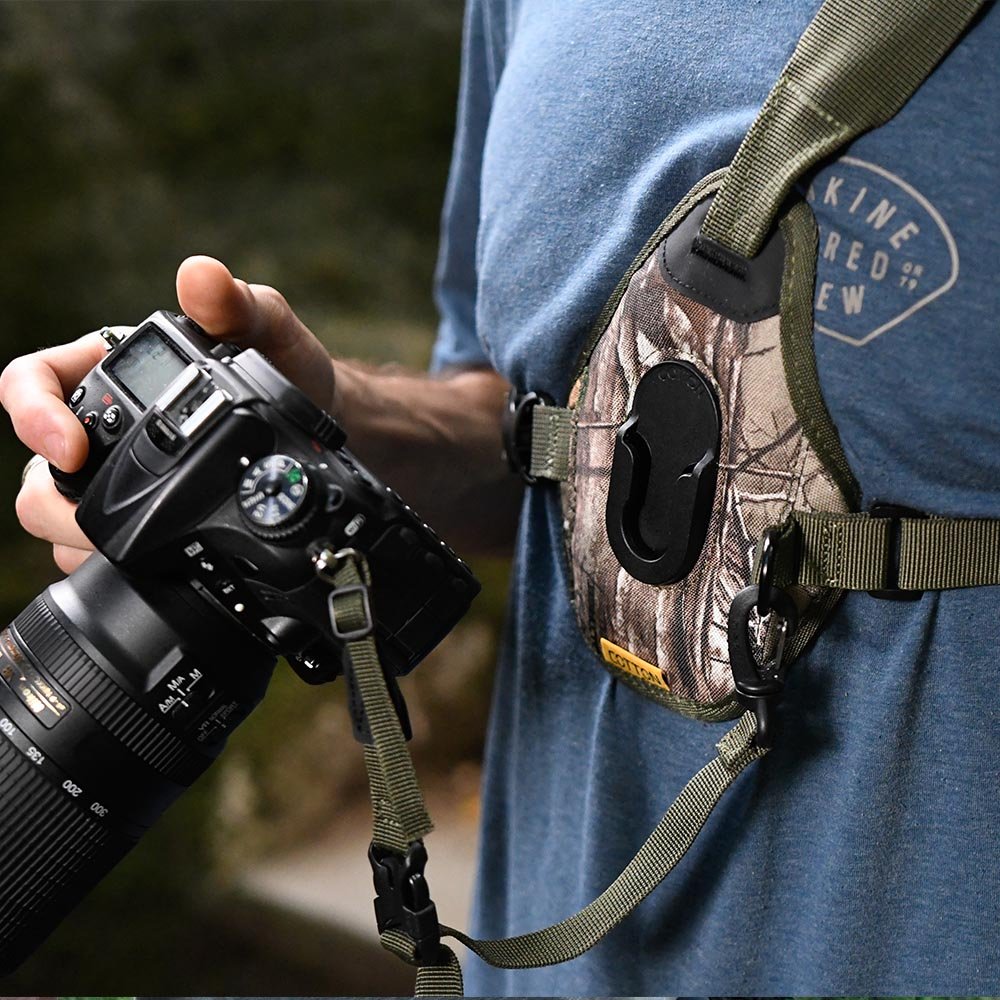 Camo Skout G2 - For Camera - Sling Style Harness - Cotton Camera Carrying Systems