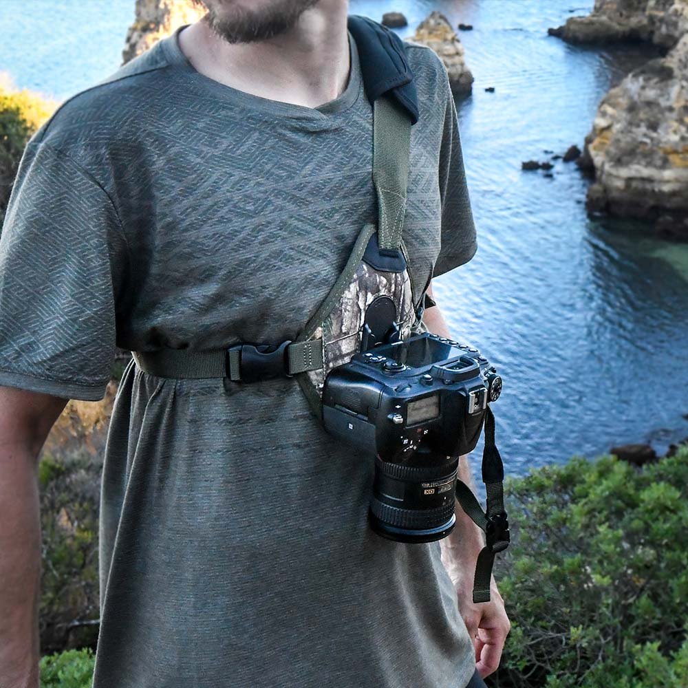 Camo Skout G2 - For Camera - Sling Style Harness - Cotton Camera Carrying Systems