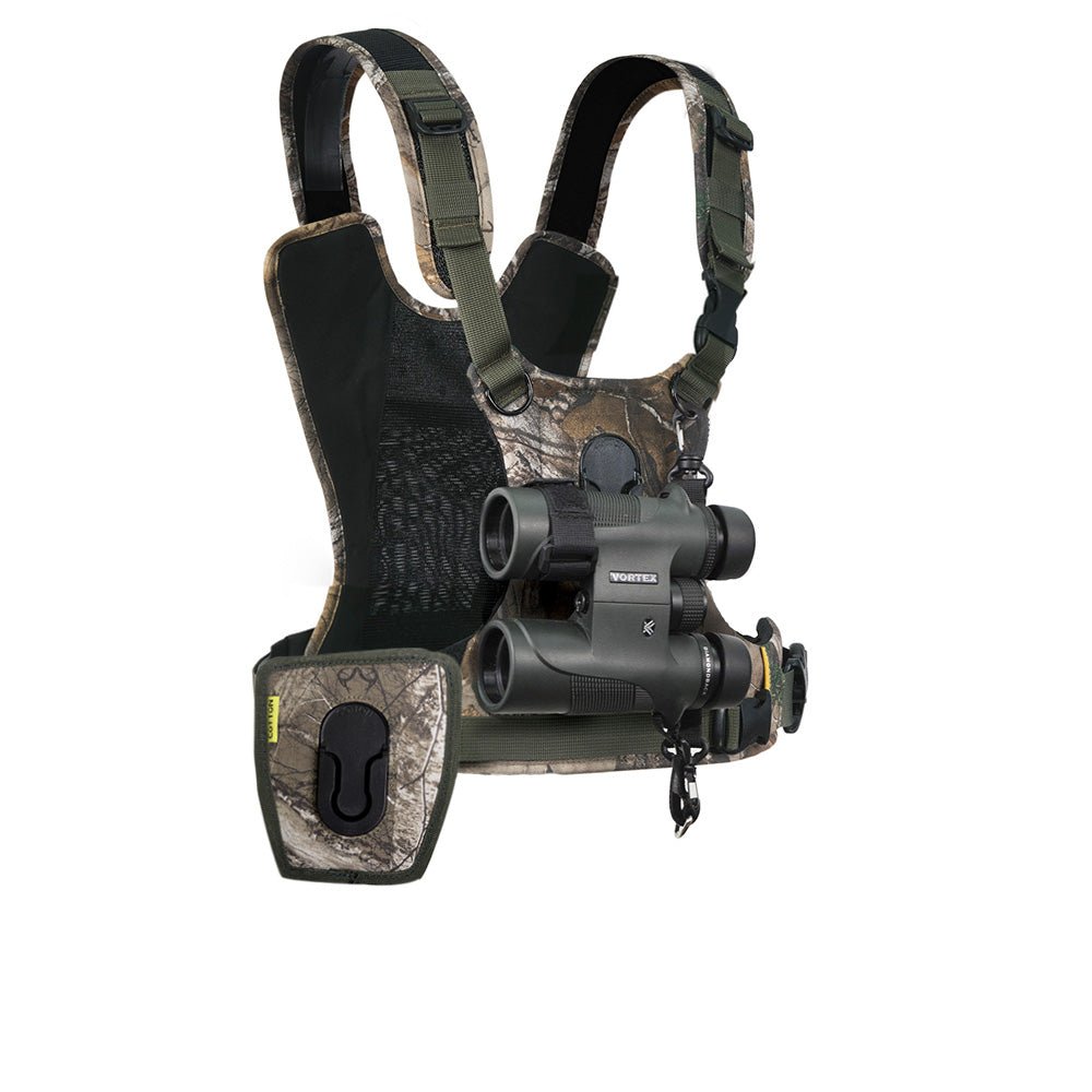 CCS G3 CAMO Binocular &amp; Camera Harness - Cotton Camera Carrying Systems