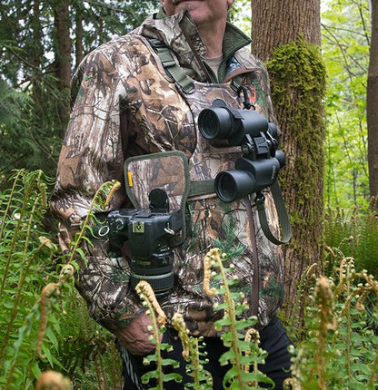 CCS G3 CAMO Binocular &amp; Camera Harness - Cotton Camera Carrying Systems