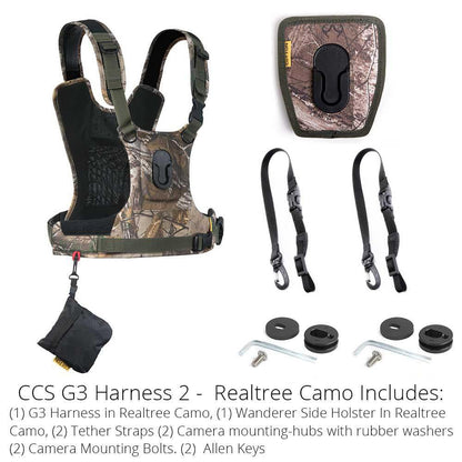 CCS G3 Camo Harness For 2 Cameras - Cotton Camera Carrying Systems