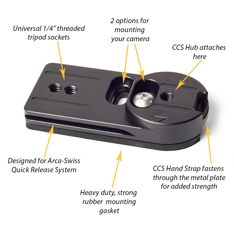 CCS Universal Tripod Adapter Plate Camera Carrying System - Cotton Camera Carrying Systems