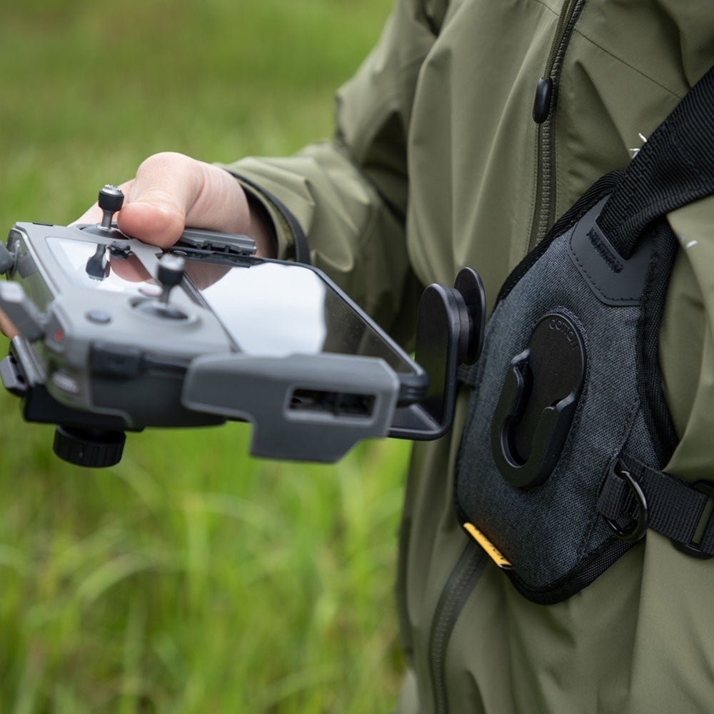 Drone Harness Set (Grey Skout G2 + Flytdeck Hardware) - Cotton Camera Carrying Systems