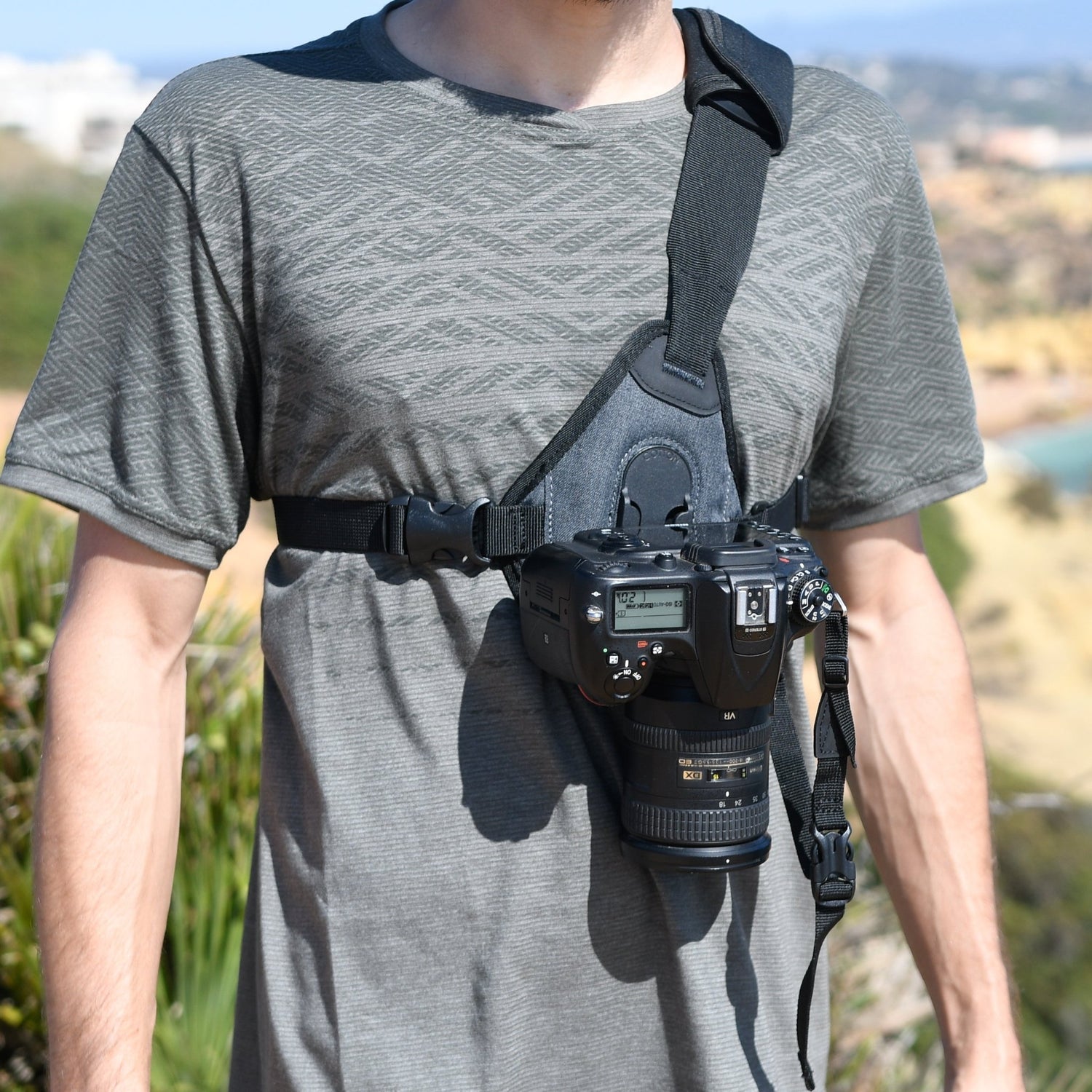 Grey Skout G2 - For Camera - Sling Style Harness - Cotton Camera Carrying Systems