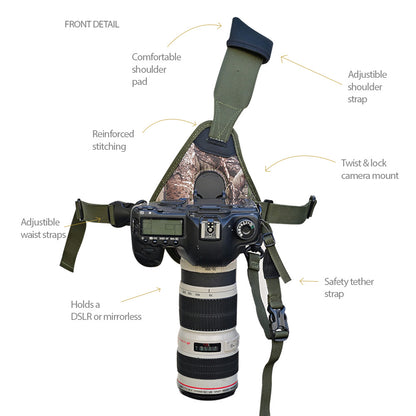 Camo Skout G2 - For Camera - Sling Style Harness
