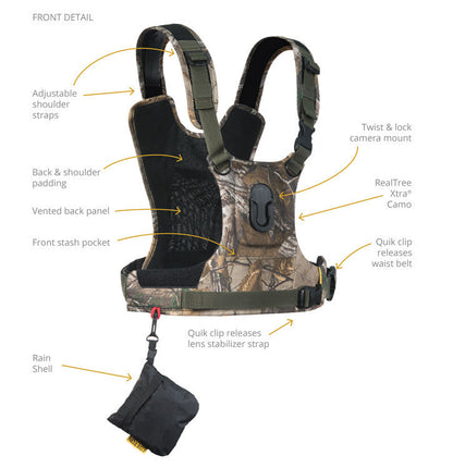 Cotton Carrier Realtree Camo Camera Harness - 1